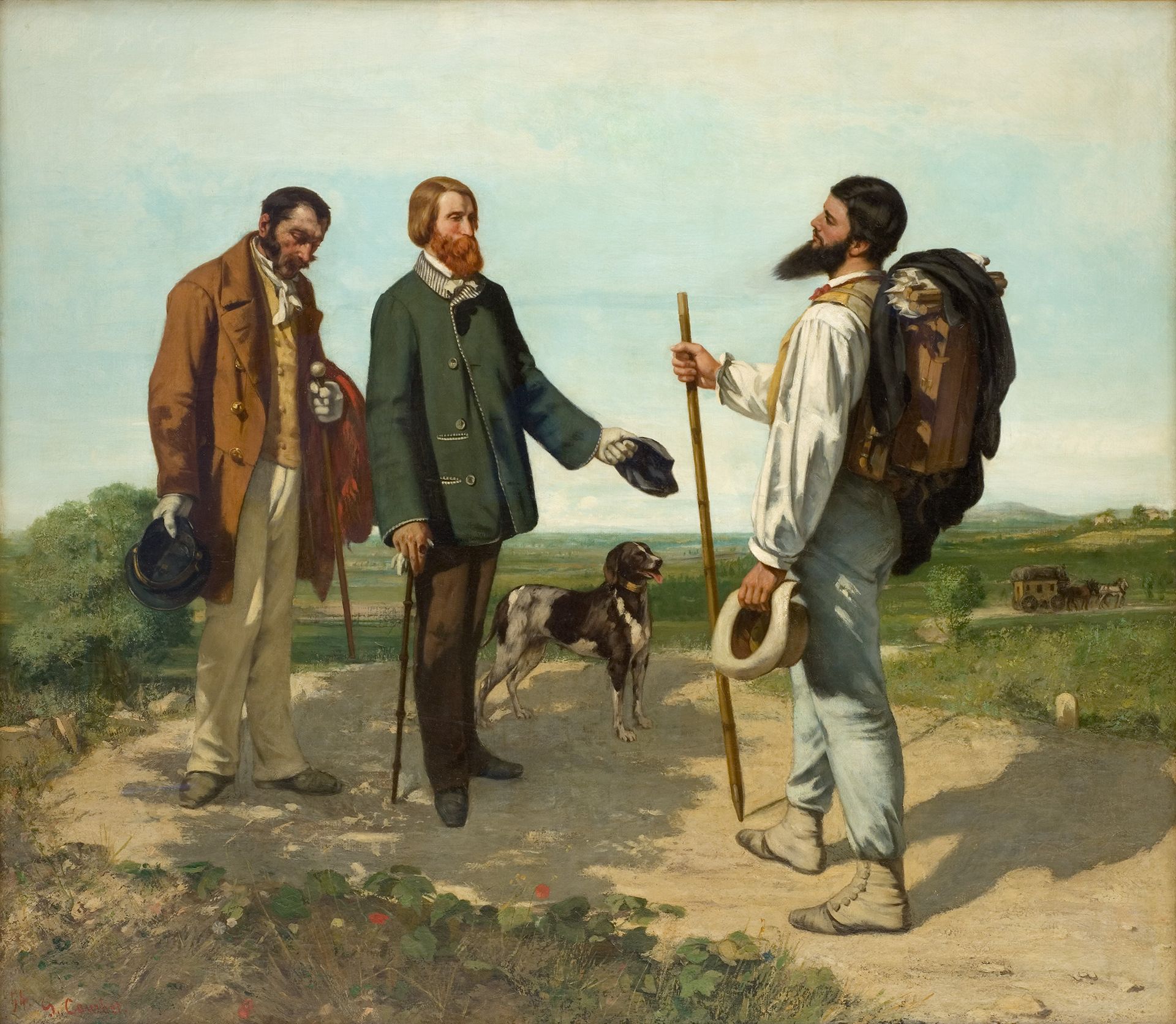 Gustave Courbet La Rencontre